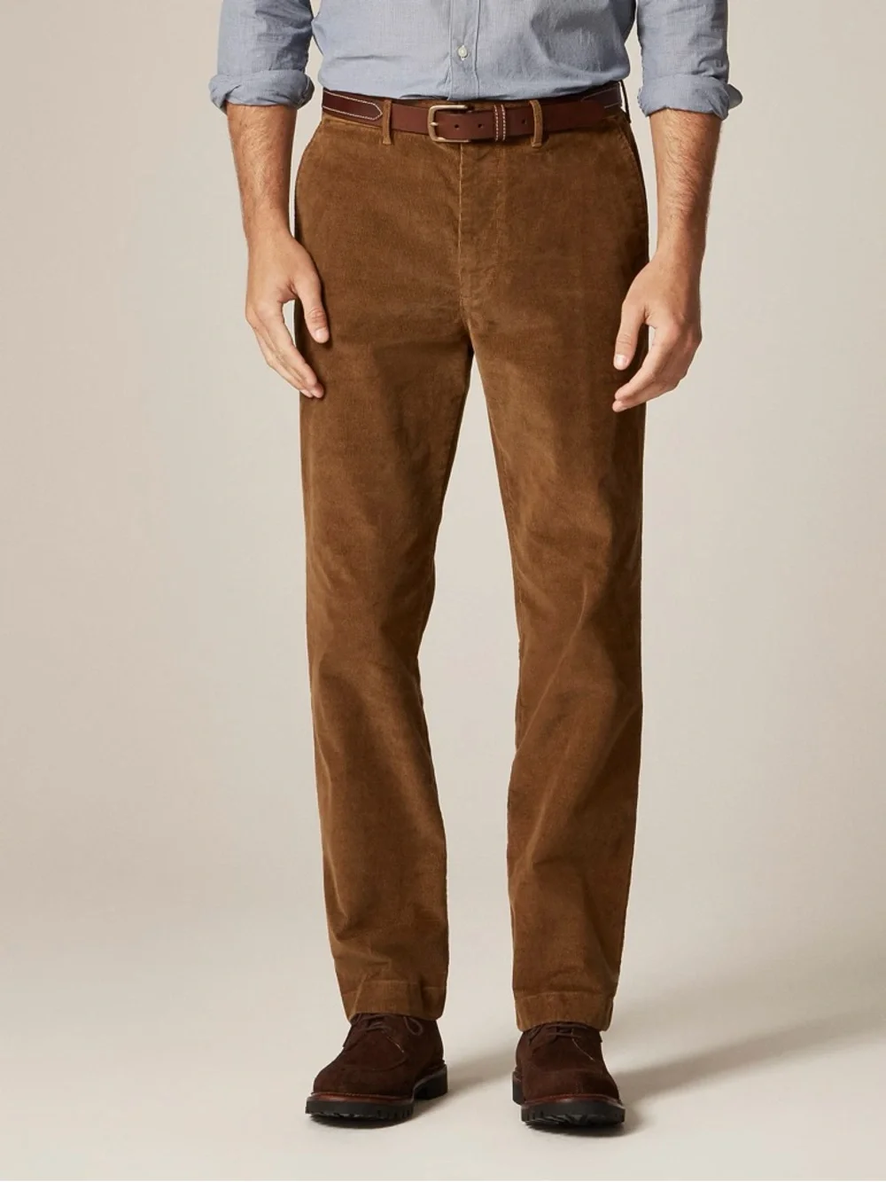 J. CREW Broken-in Straight pant in stretch‎ corduroy in Duckwood SZ 34 NWD CM717